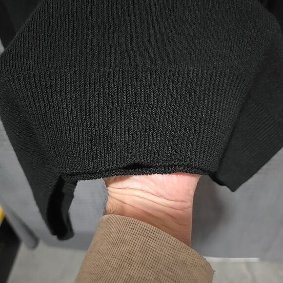 (2) Jantzen SOFT Mens Sweaters SzLg Lot VTG Black Navy Blue Career Casual Staple - Picture 14 of 16